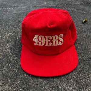 Vintage NFL 49ers Corduroy SnapBack Cap